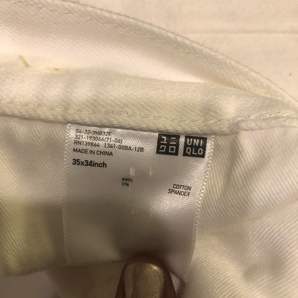 UNIQLO White Jeans  Women U RegularFit - Picture 9 of 9